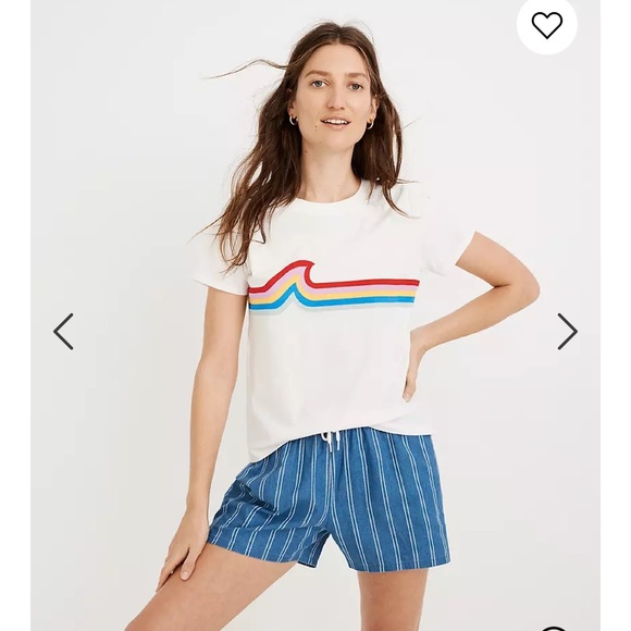 Madewell Tops - Madewell rainbow stripe vintage t shirt